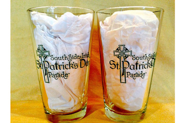 Celebrate the South Side Irish Parade With Bar Glasses Featuring Logo
